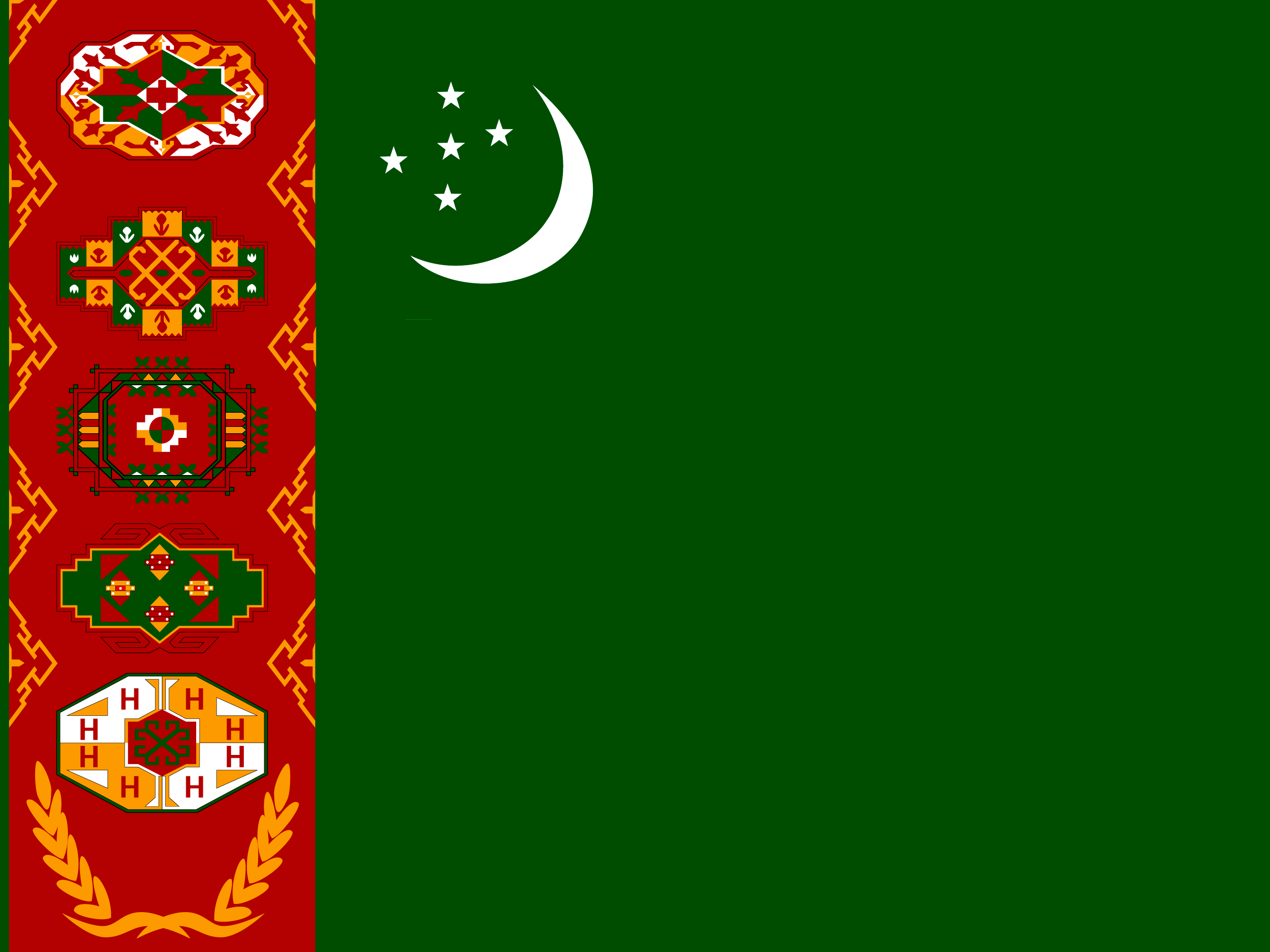 علم تركمانستان