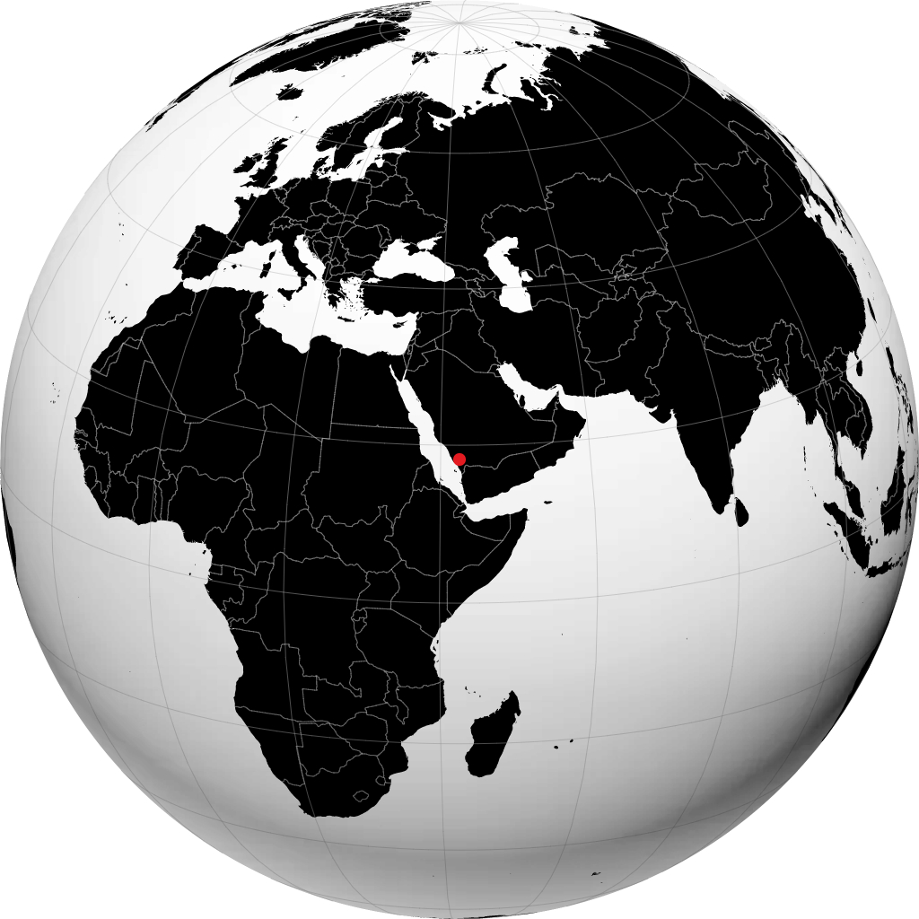 أبها على الكرة الأرضية