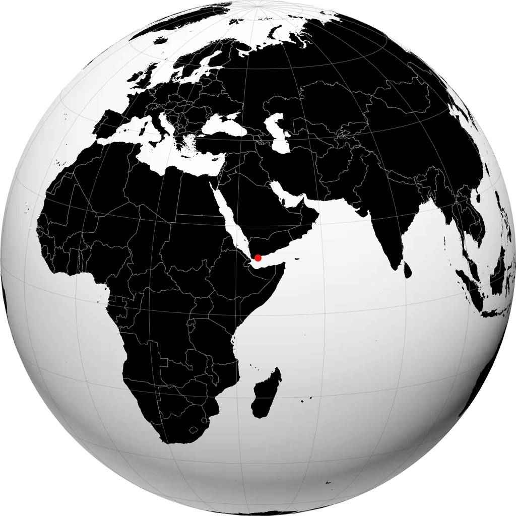 عدن على الكرة الأرضية