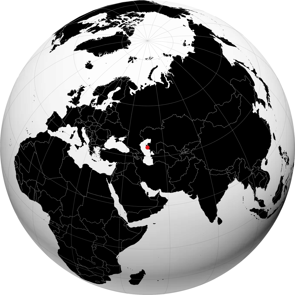 أكتاو على الكرة الأرضية