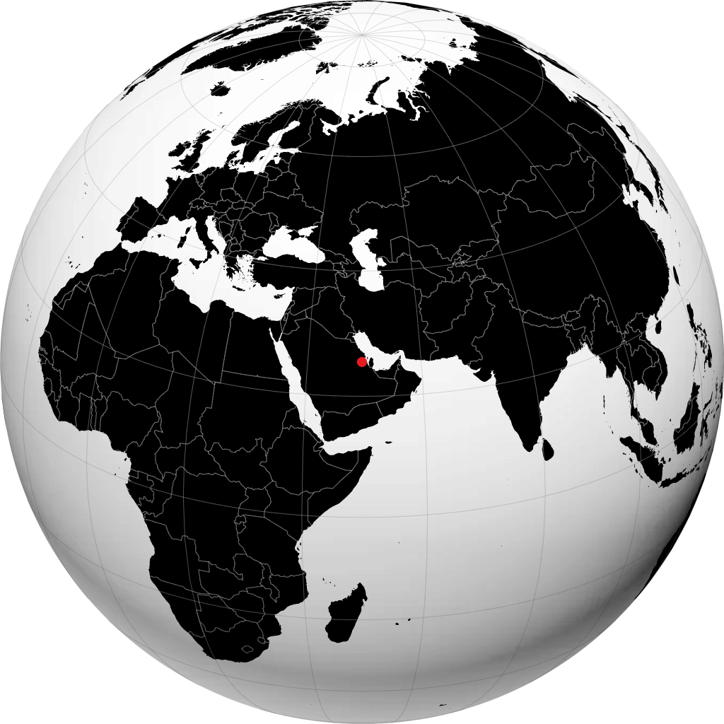 الهفوف على الكرة الأرضية