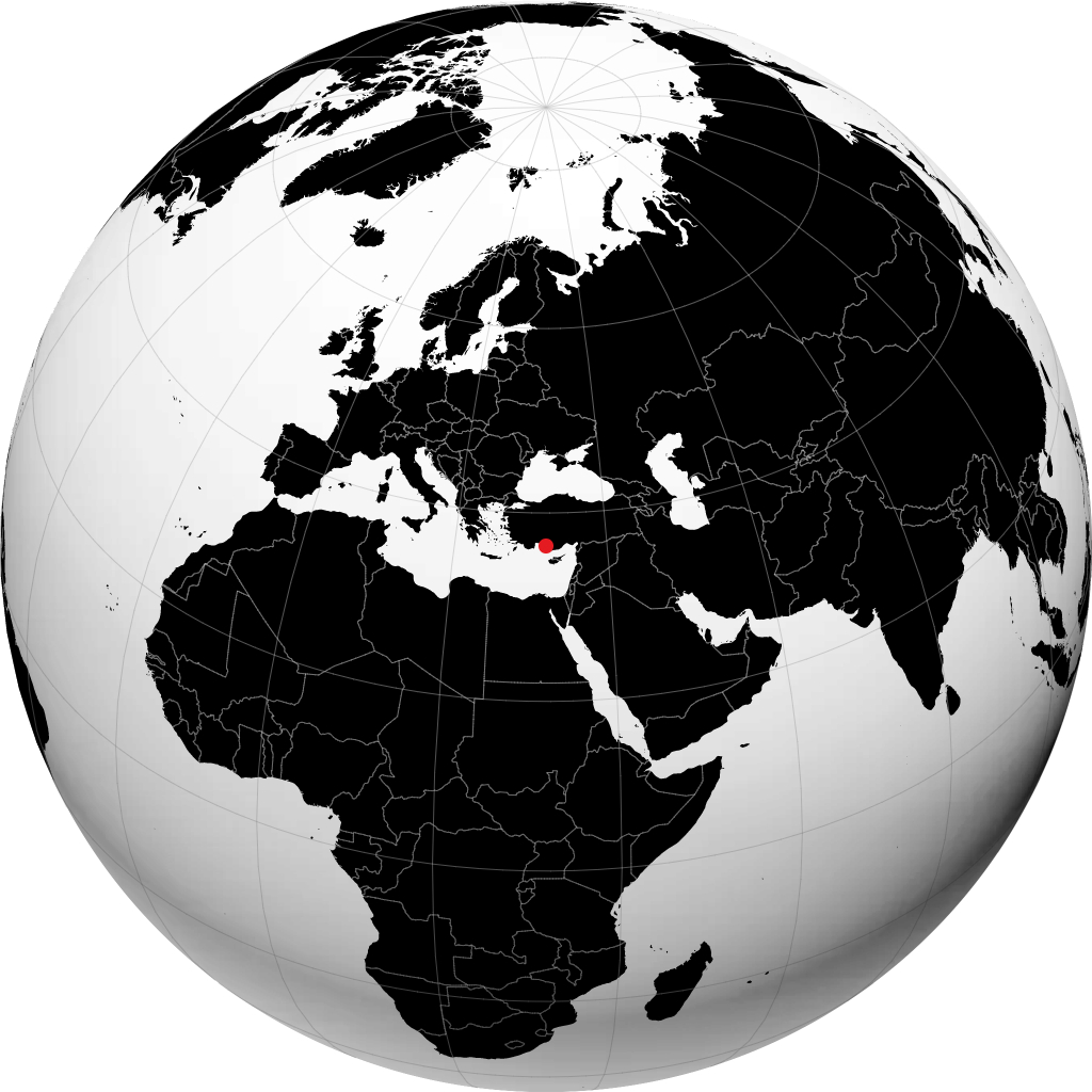 الانيا على الكرة الأرضية