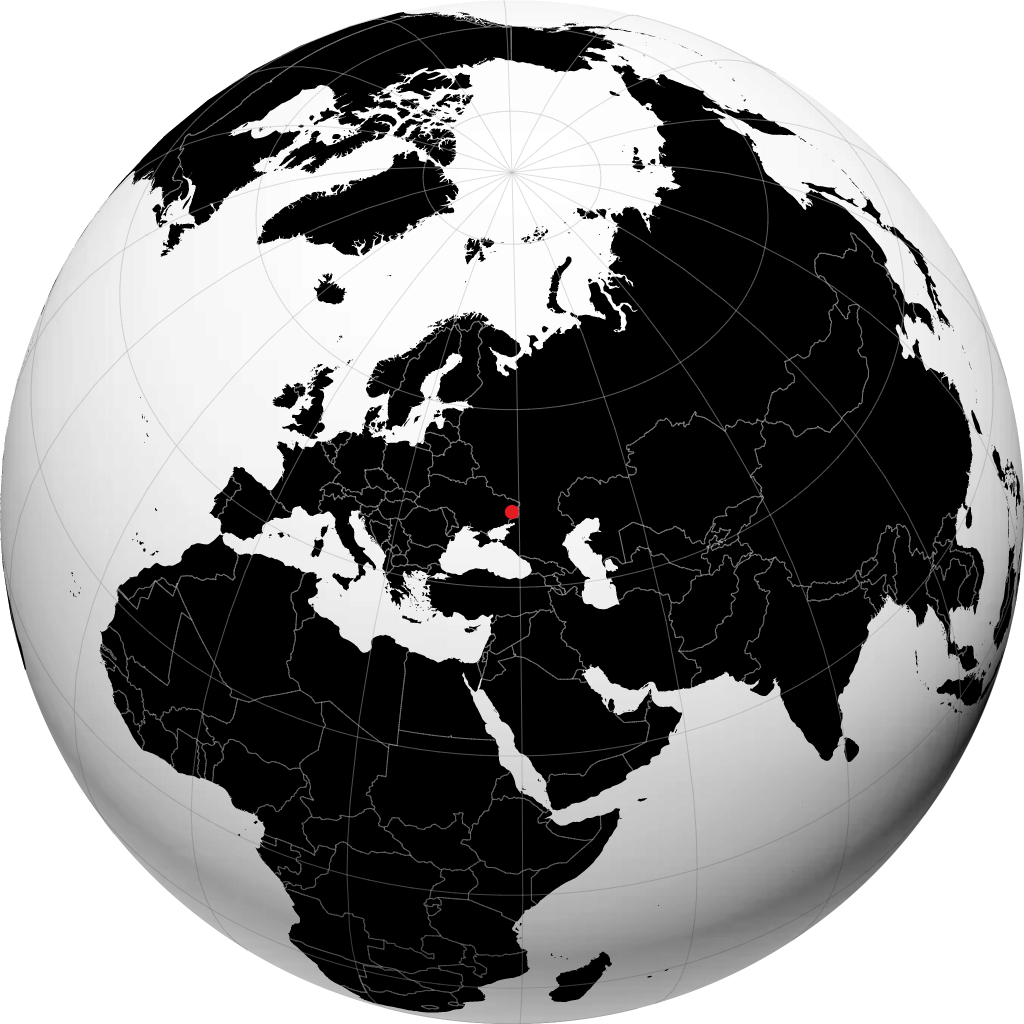التشيفسك على الكرة الأرضية
