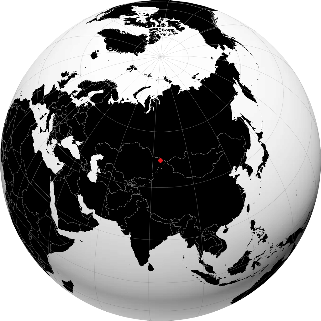 Altay على الكرة الأرضية