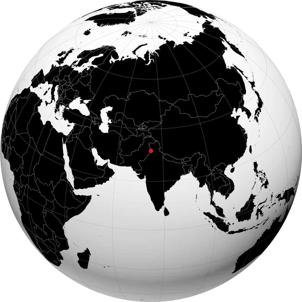 أمرتسار على الكرة الأرضية