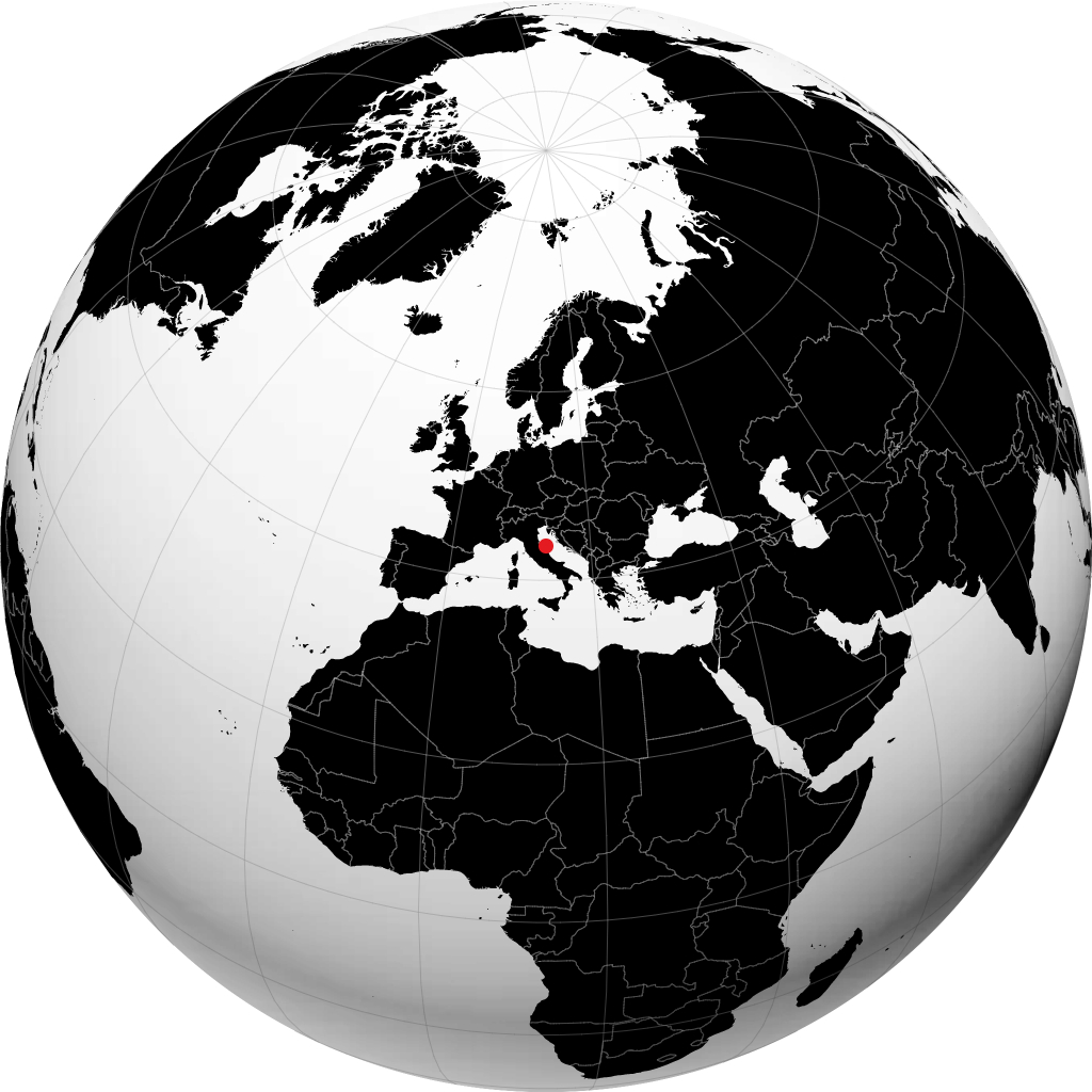 أنكونا على الكرة الأرضية