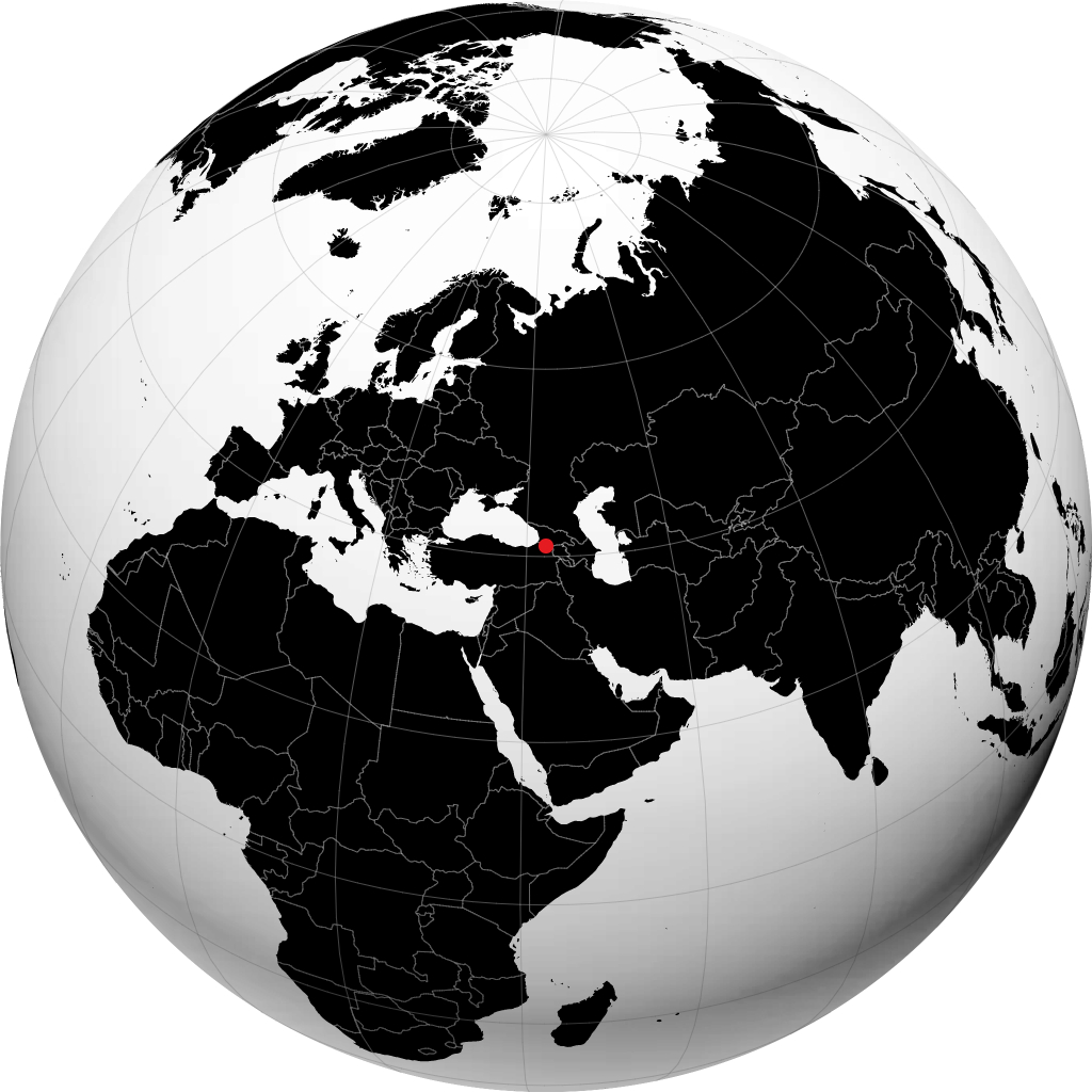 أرداهان على الكرة الأرضية