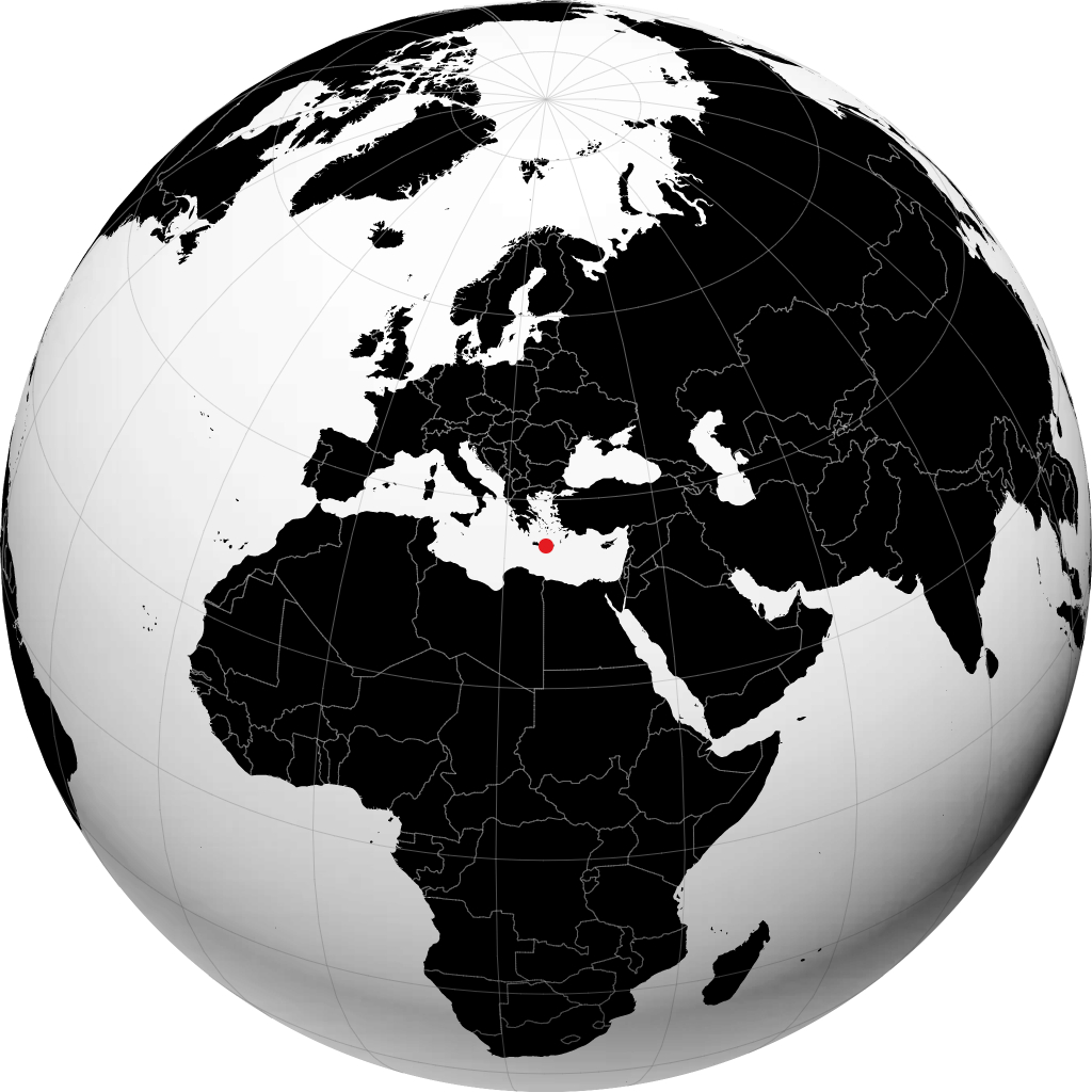 أركالوخوري على الكرة الأرضية