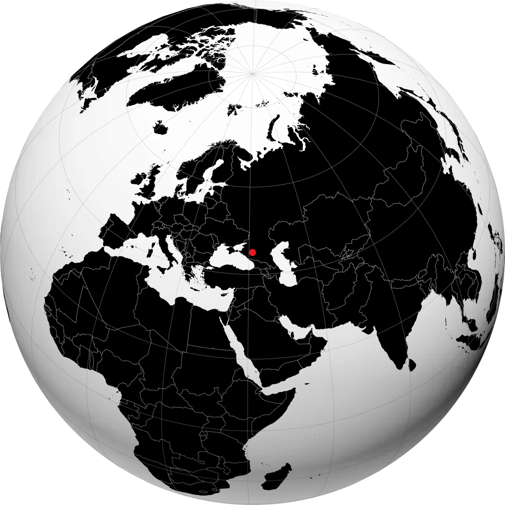 أرمافير على الكرة الأرضية