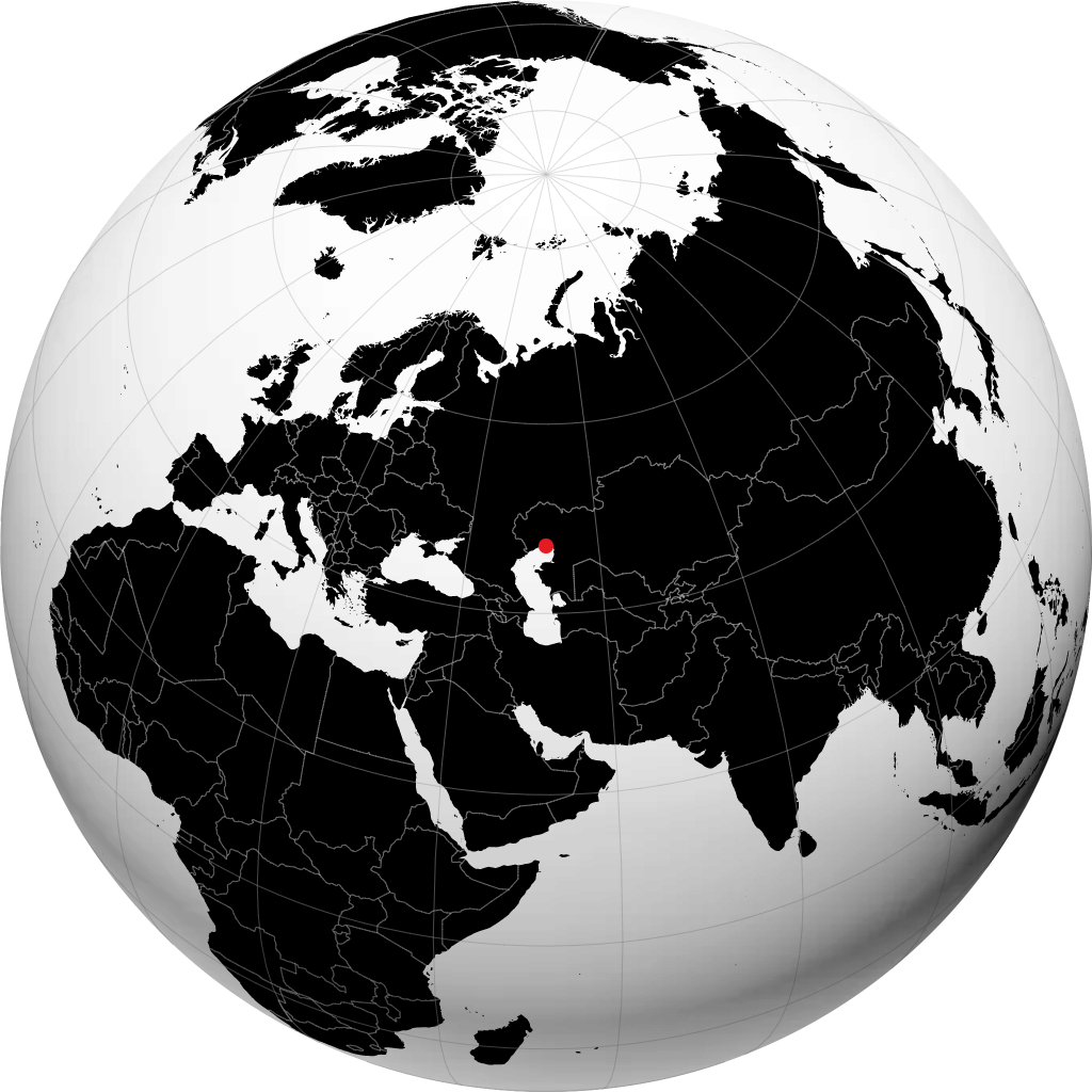 أتيراو على الكرة الأرضية