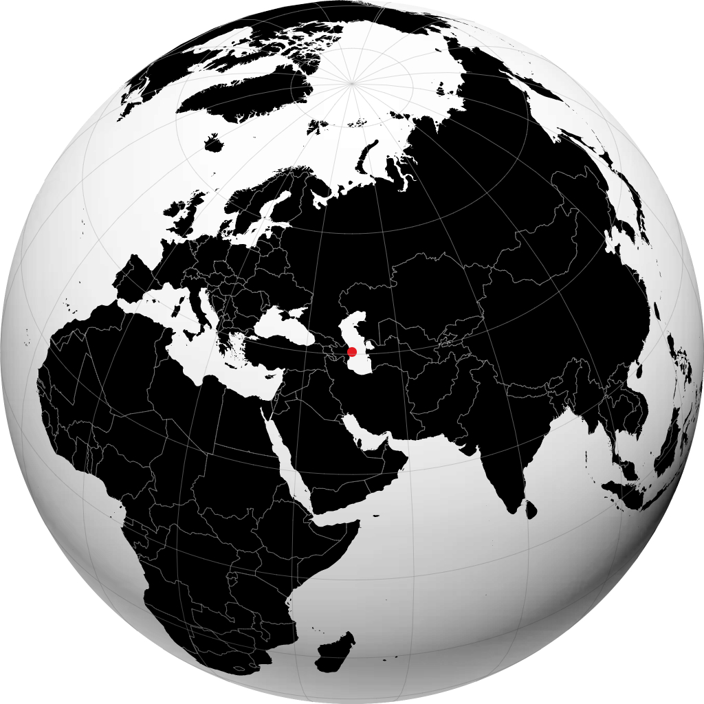 باكو على الكرة الأرضية
