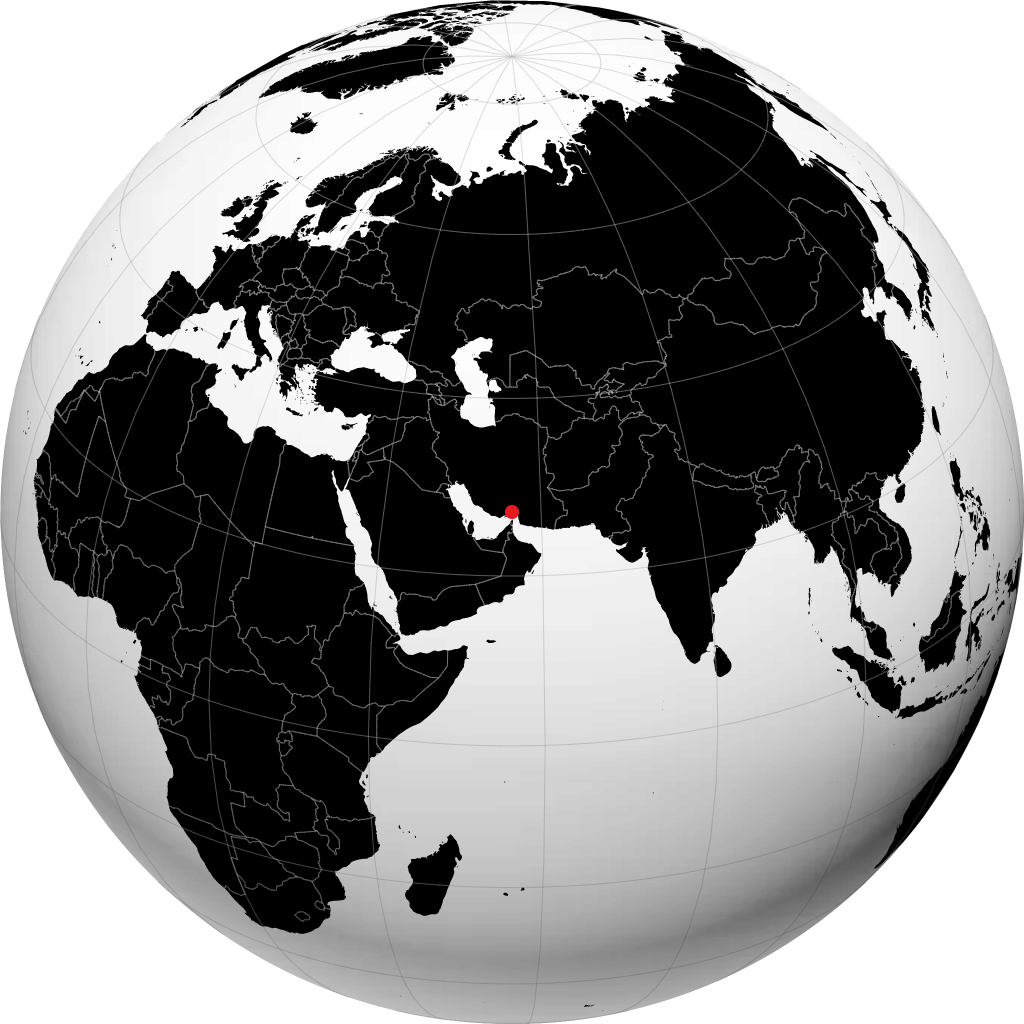 بندر عباس على الكرة الأرضية