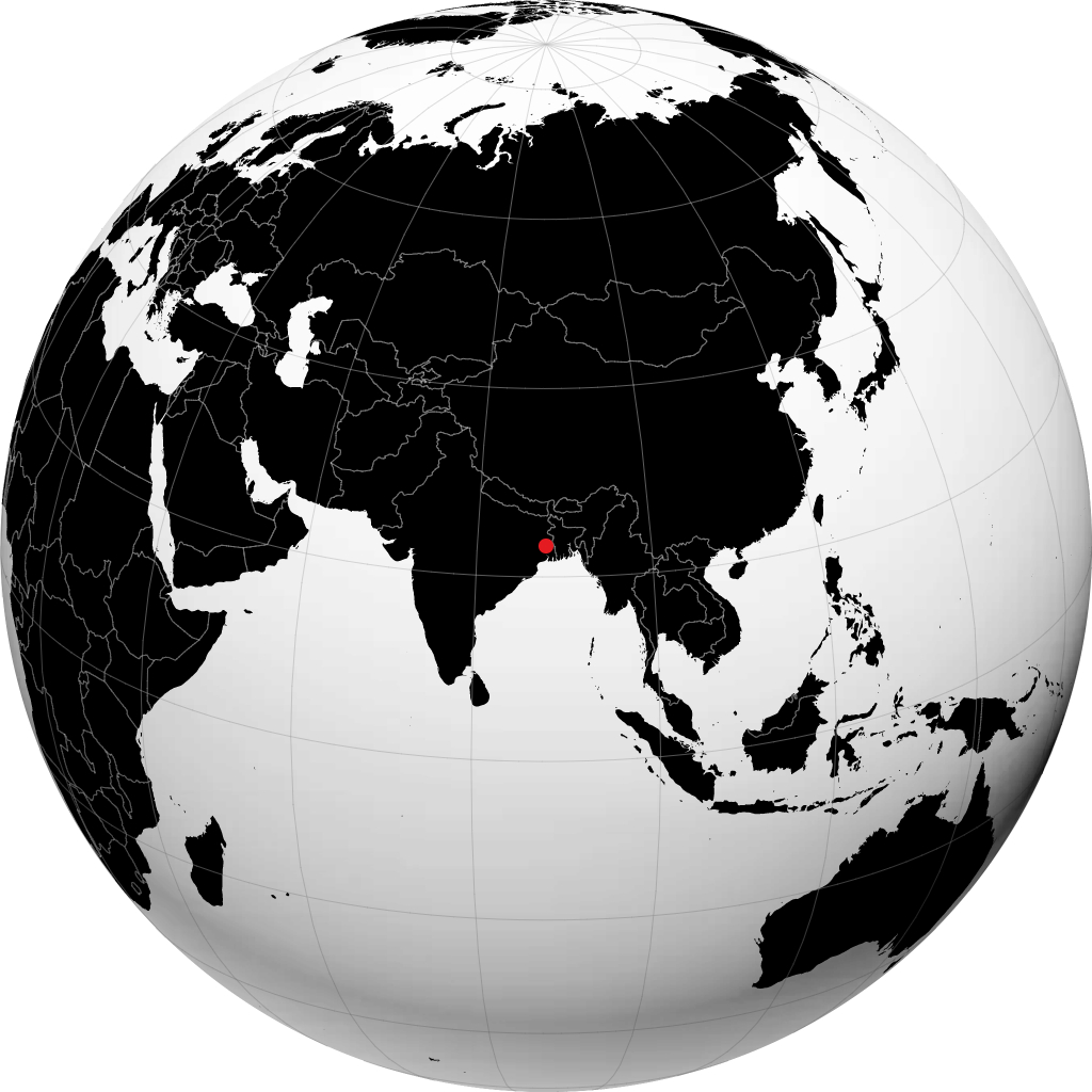 باردهامان على الكرة الأرضية