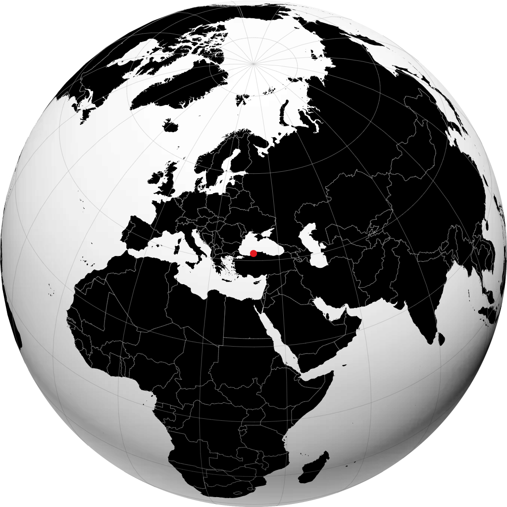 بارتين على الكرة الأرضية