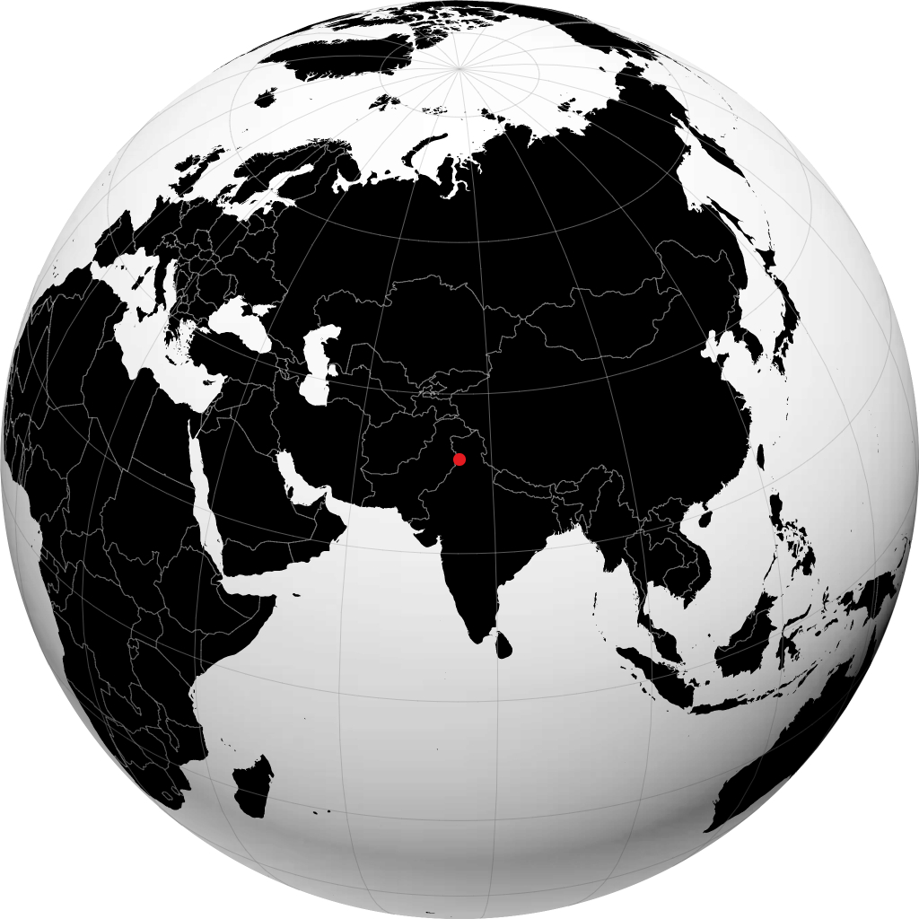 باتالا على الكرة الأرضية