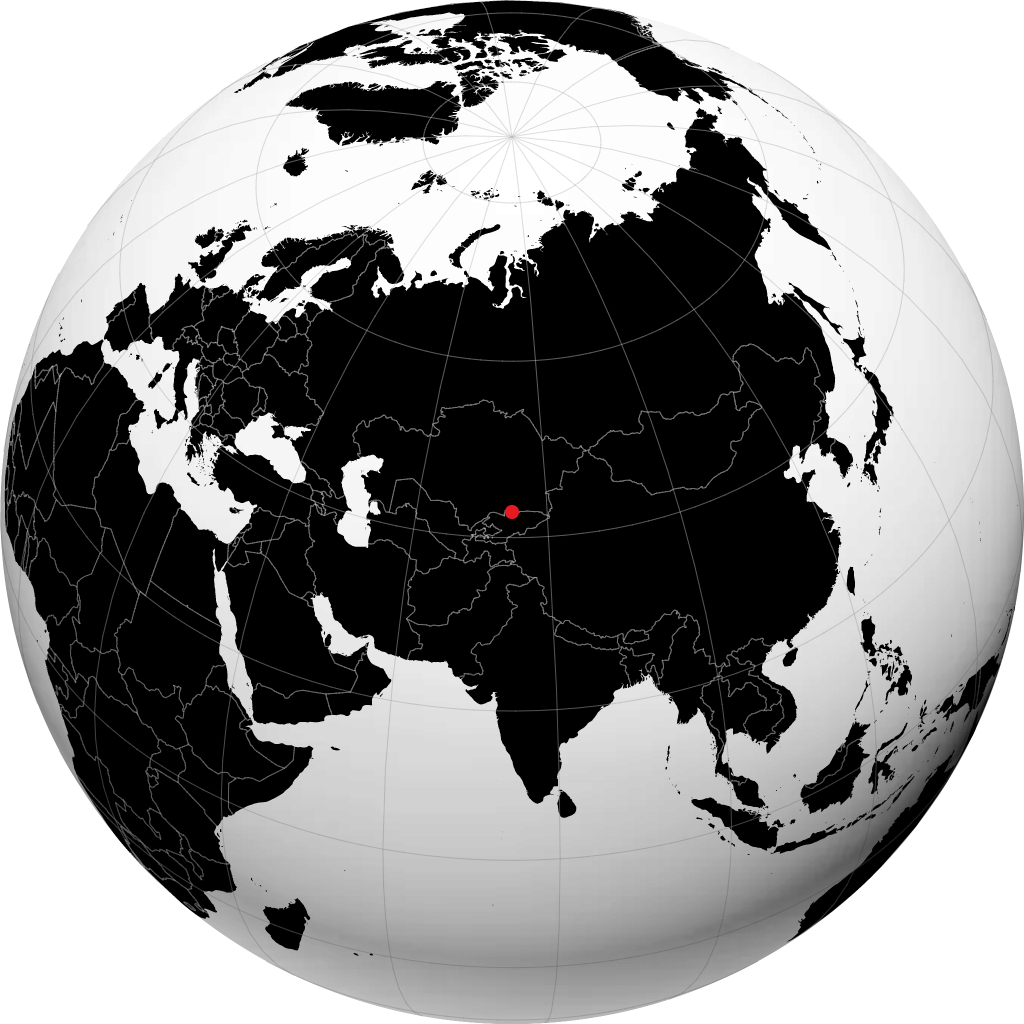 بيشكك على الكرة الأرضية