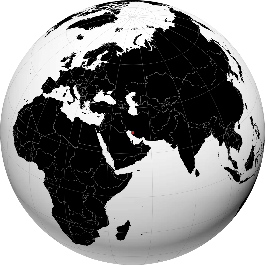 بورازجان على الكرة الأرضية