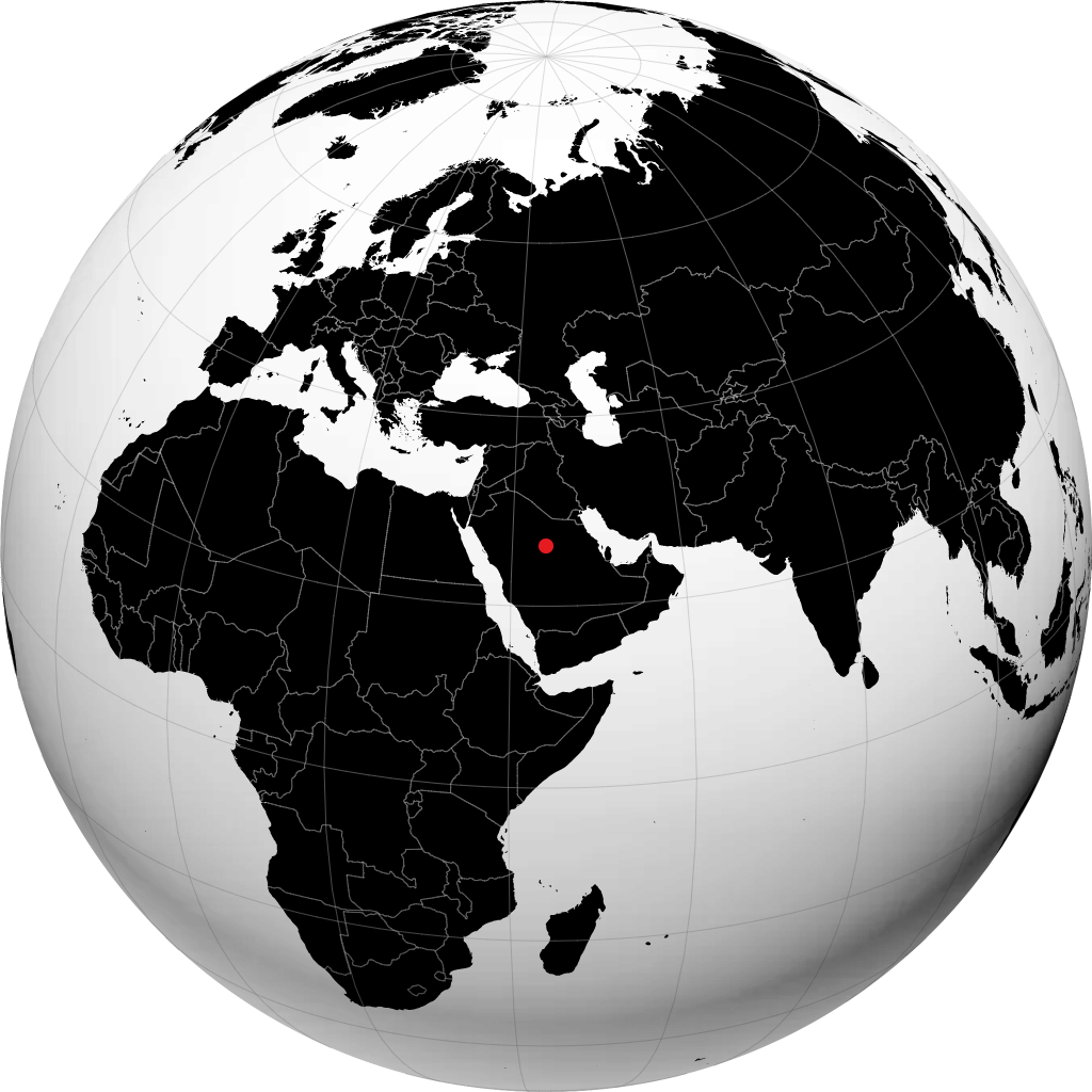 بريدة على الكرة الأرضية