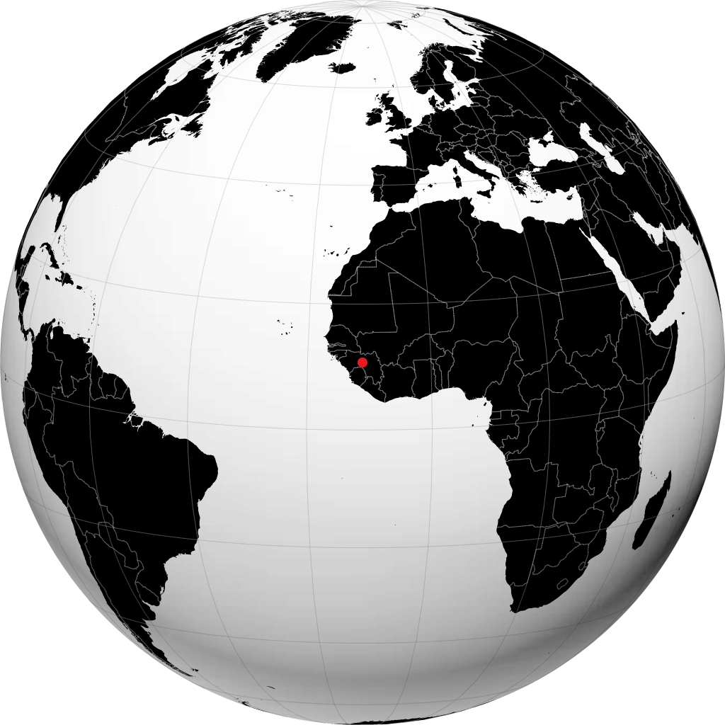 دابولا على الكرة الأرضية