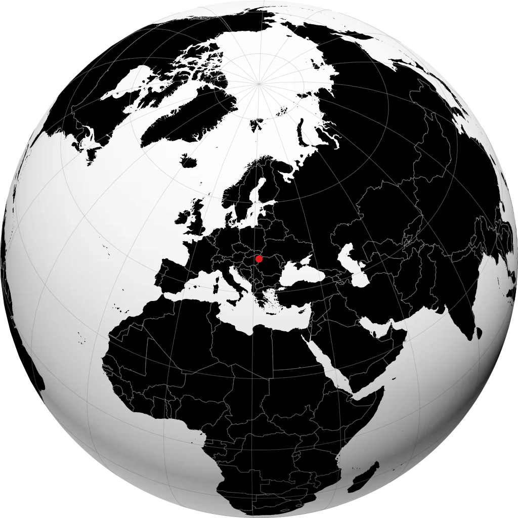 ديبريسين على الكرة الأرضية