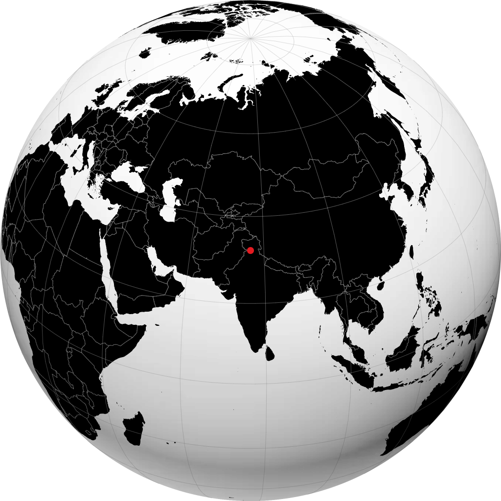 دارامسالا على الكرة الأرضية