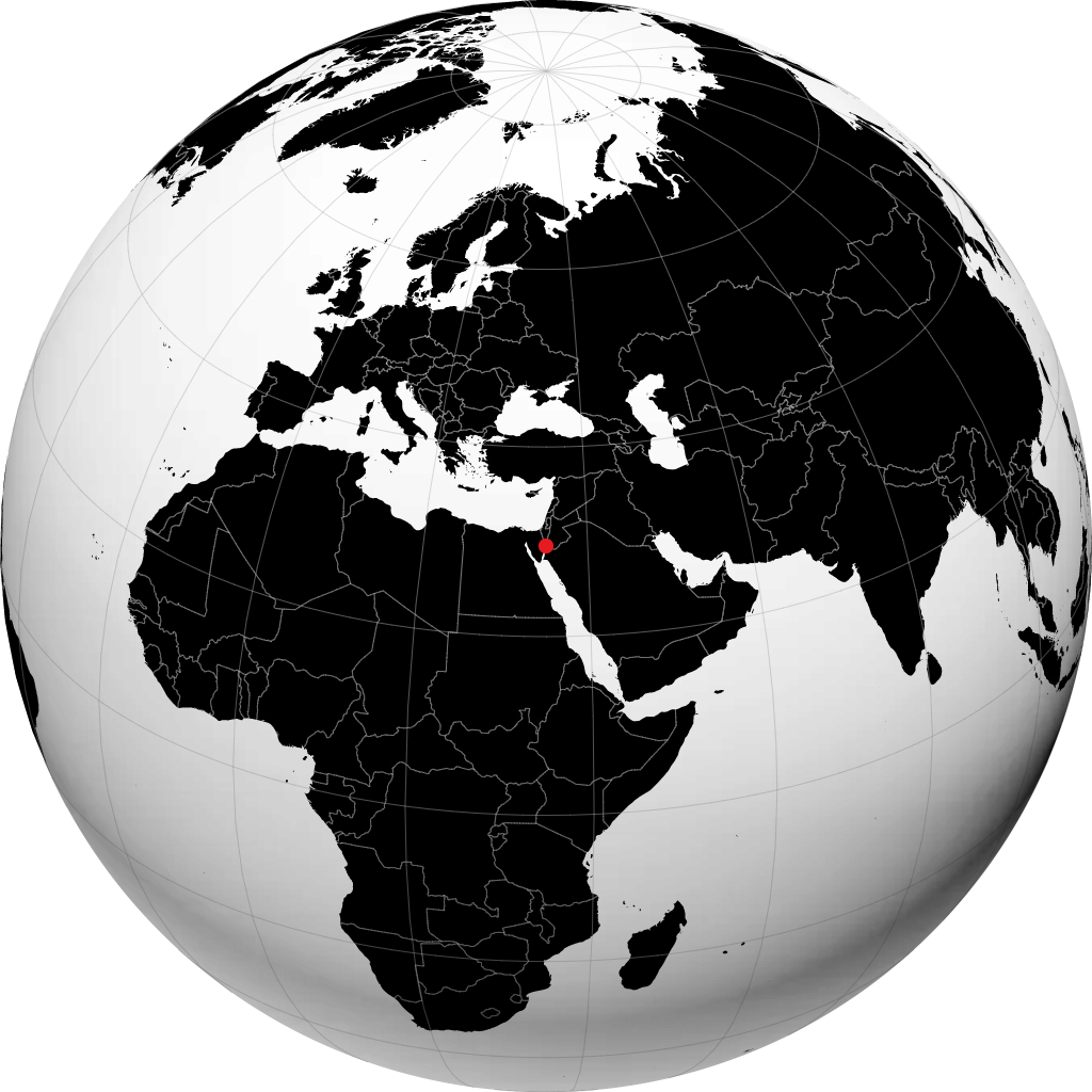 إيلات على الكرة الأرضية