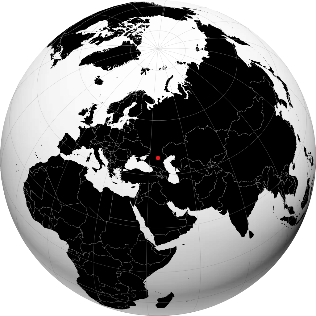 إليستا على الكرة الأرضية
