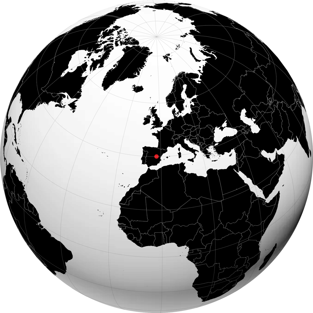 كوينكا على الكرة الأرضية