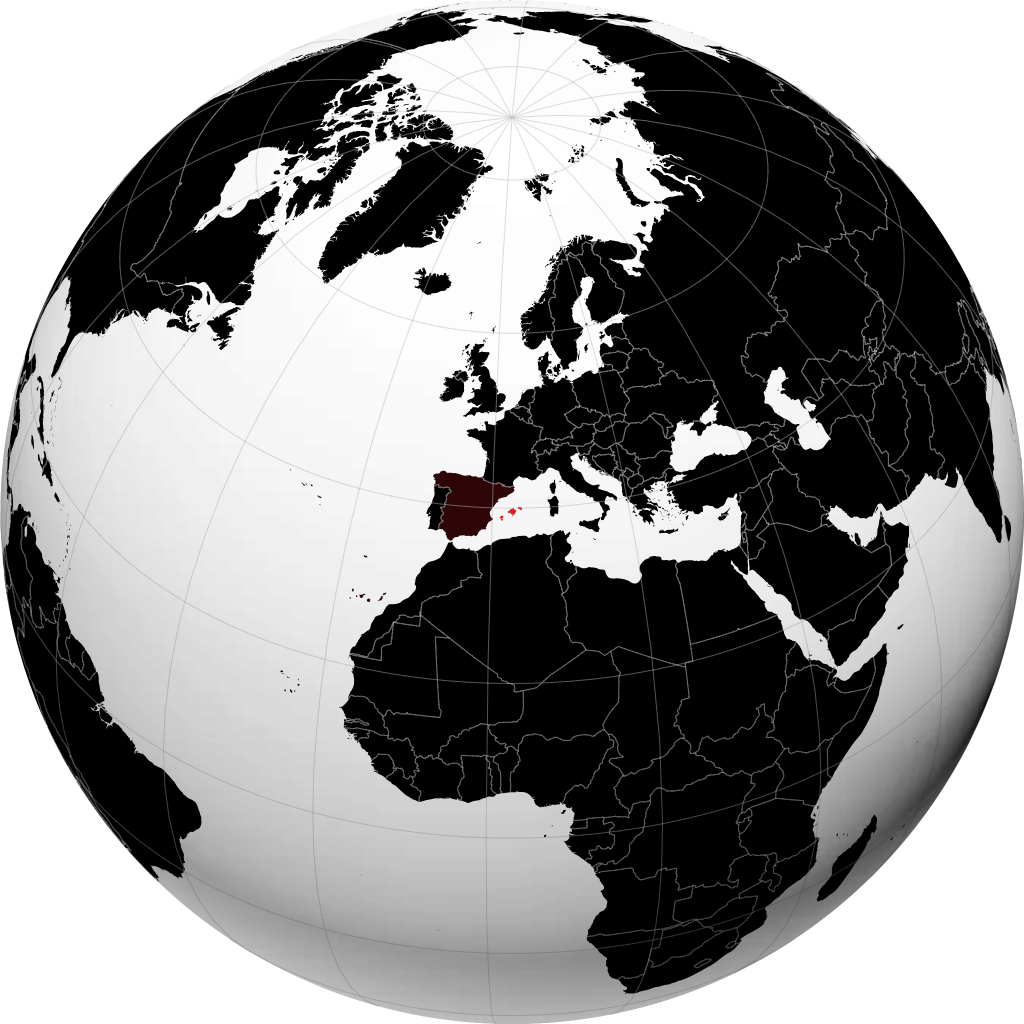 جزر البليار على الكرة الأرضية