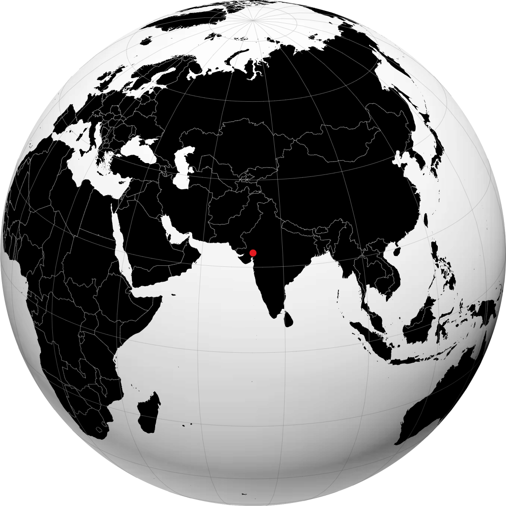 غانديناغار على الكرة الأرضية