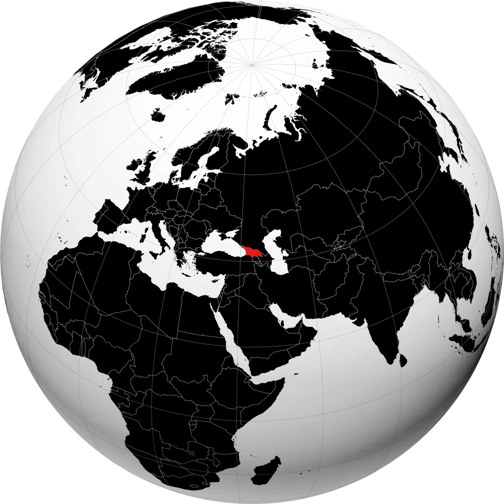 جورجيا على الكرة الأرضية