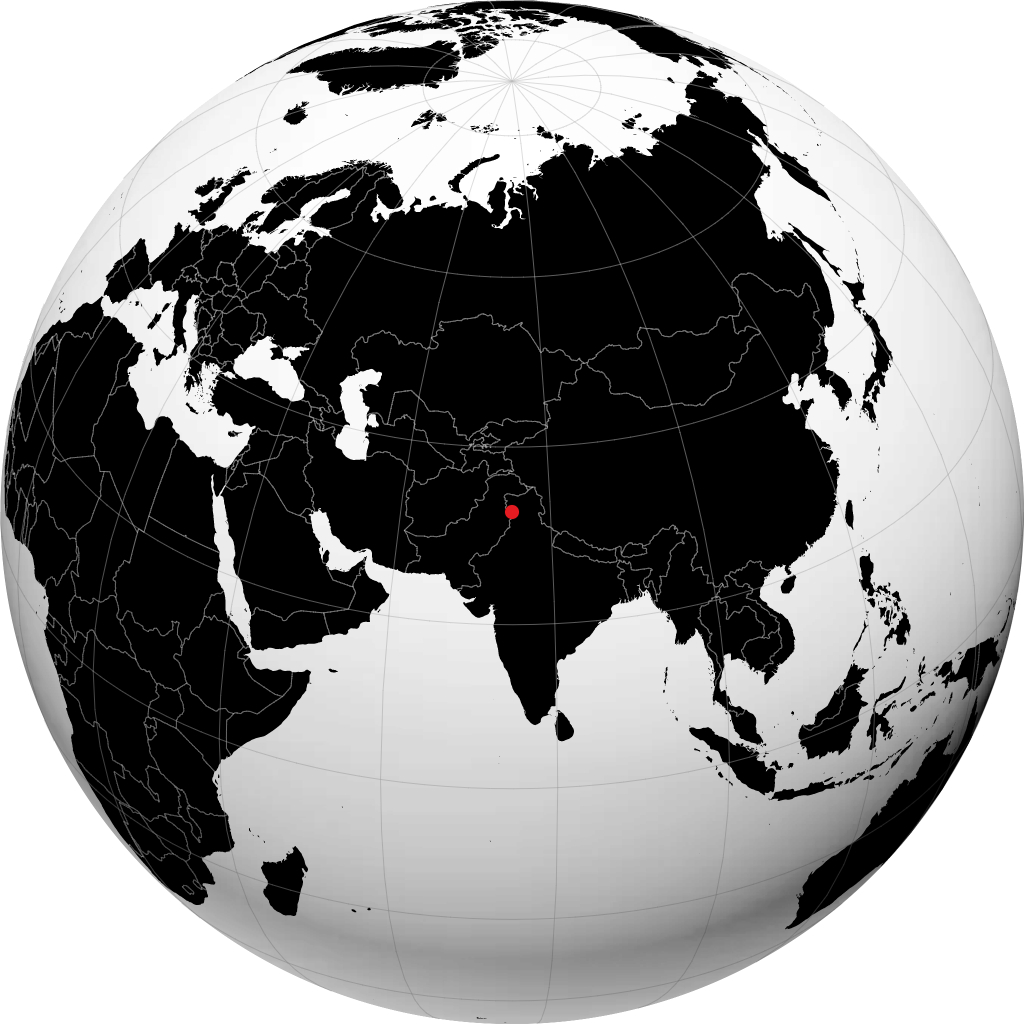 جامو على الكرة الأرضية