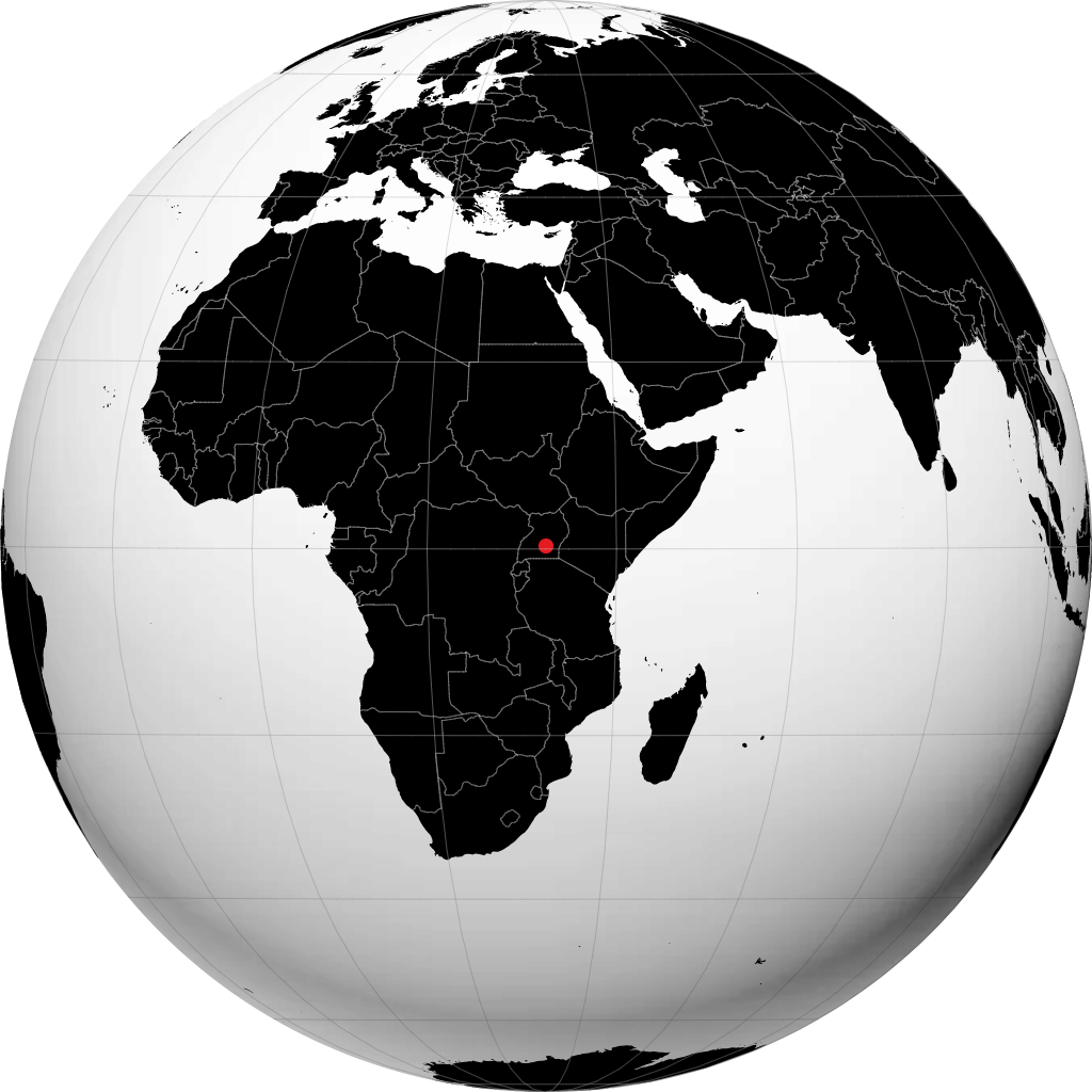 كمبالا على الكرة الأرضية