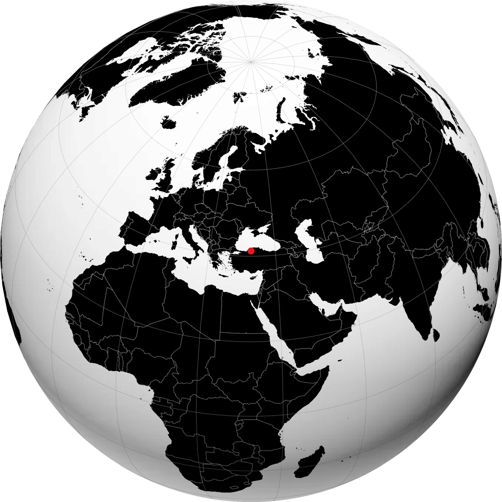 كارابوك على الكرة الأرضية