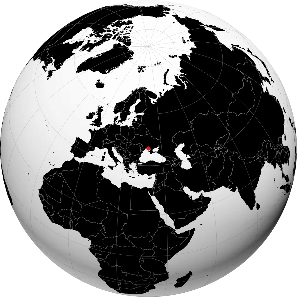 خيرسون على الكرة الأرضية