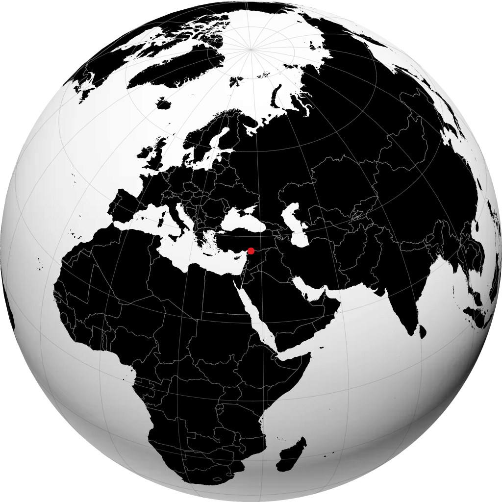 كيليس على الكرة الأرضية