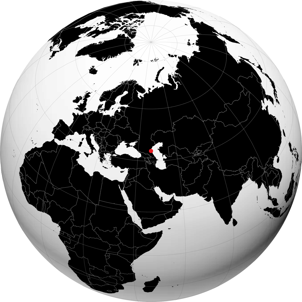 كيزليار على الكرة الأرضية