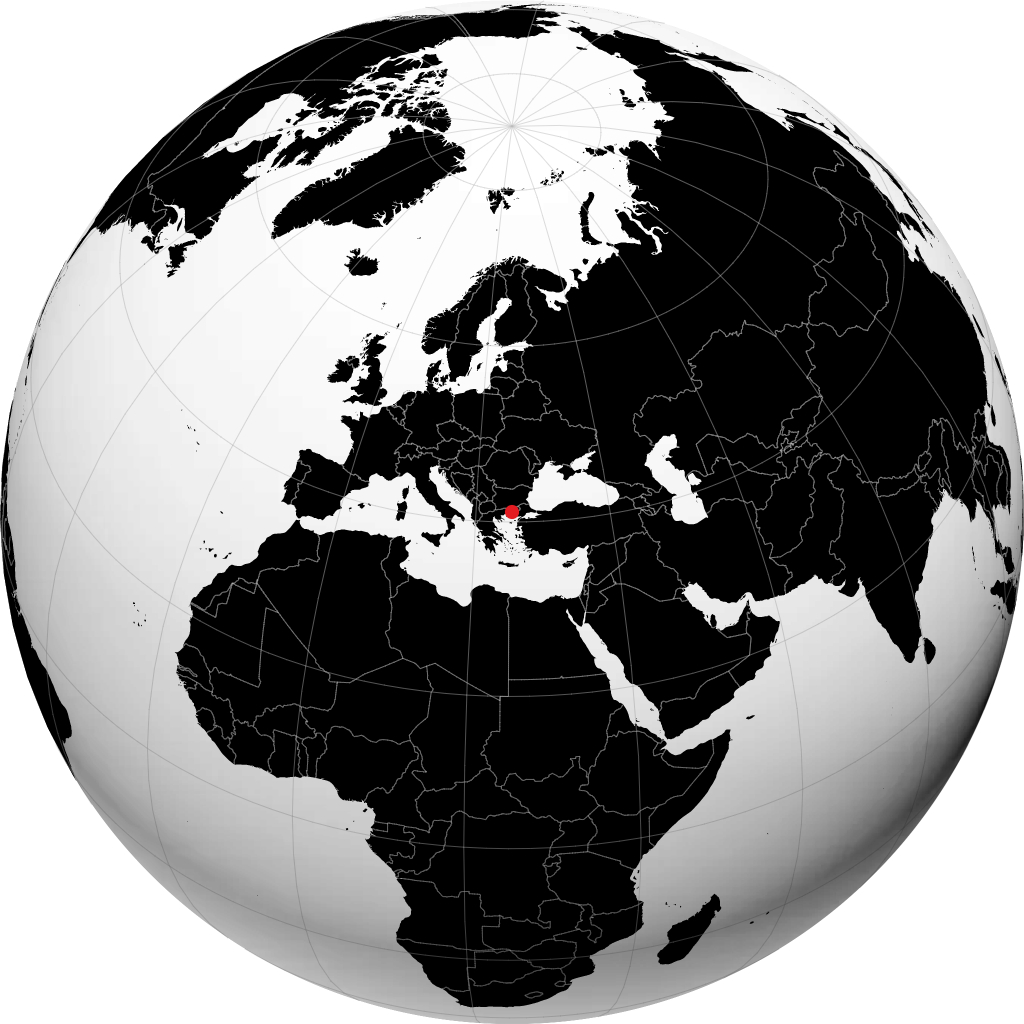 كوموتيني على الكرة الأرضية
