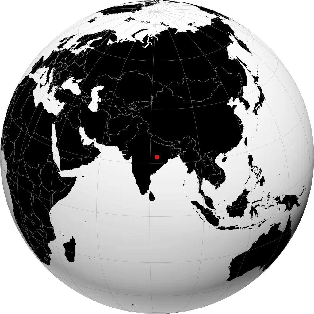 كوربا على الكرة الأرضية