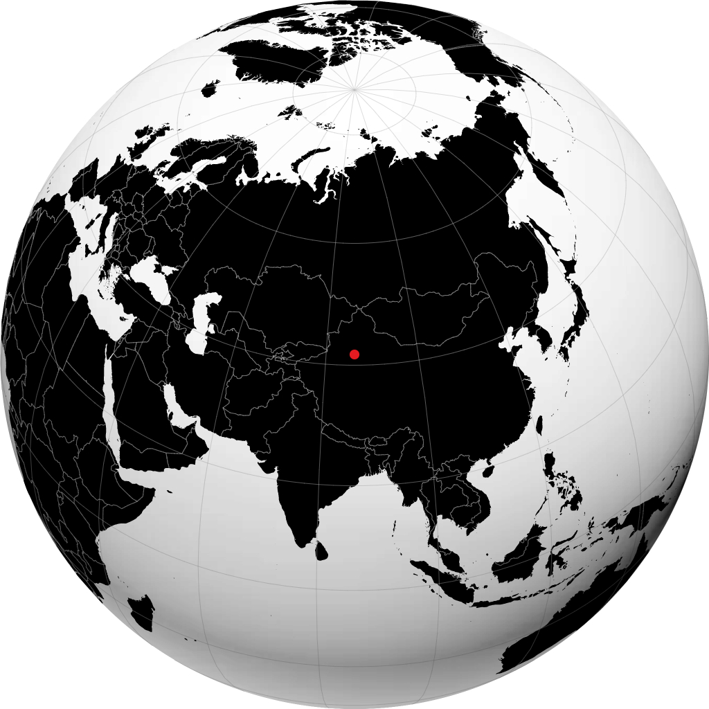 كورلا على الكرة الأرضية