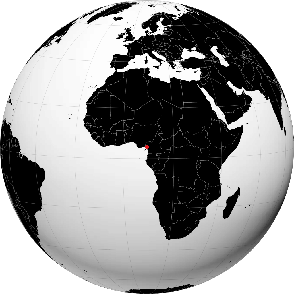 كومبا على الكرة الأرضية