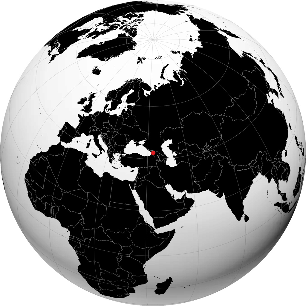 كوتايسي على الكرة الأرضية