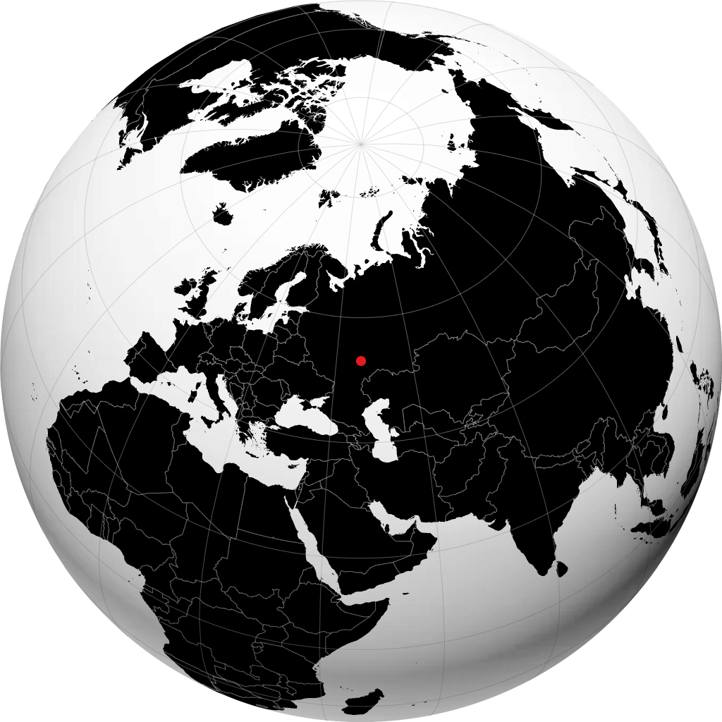 كوزنتسك على الكرة الأرضية