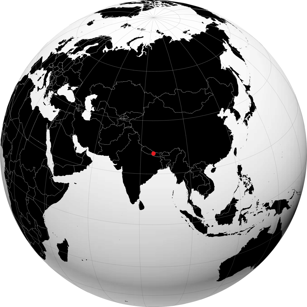 لاليتبور (باتان) على الكرة الأرضية