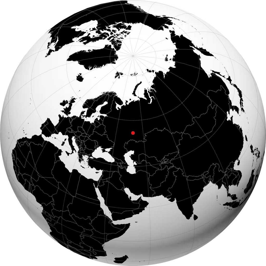لينينوجورسك على الكرة الأرضية