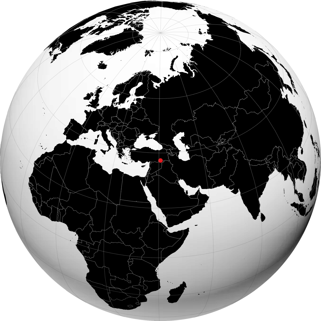 ماردين على الكرة الأرضية