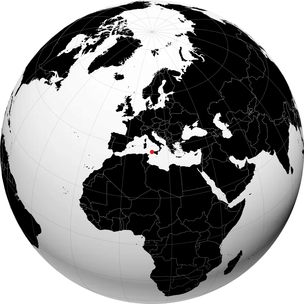 مارسالا على الكرة الأرضية