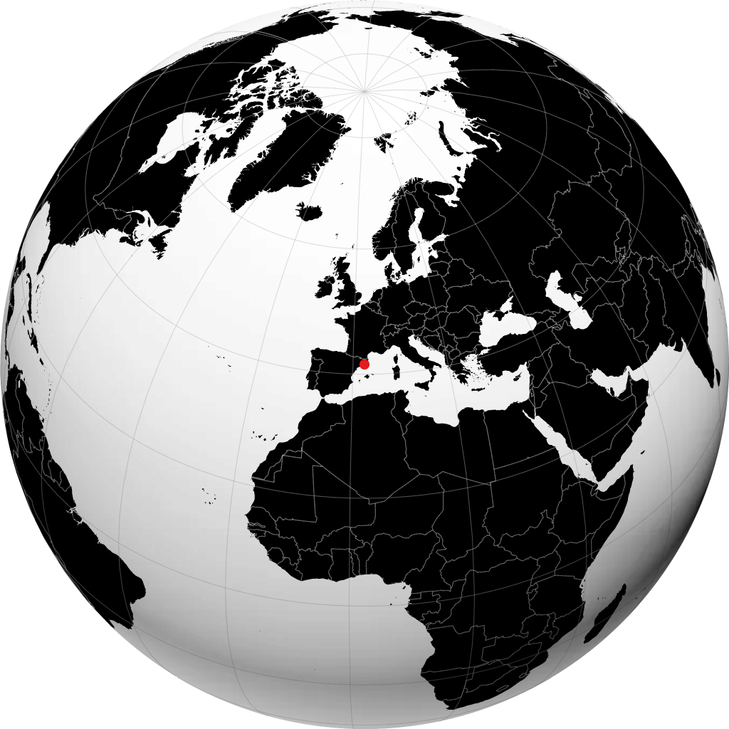ماتارو على الكرة الأرضية