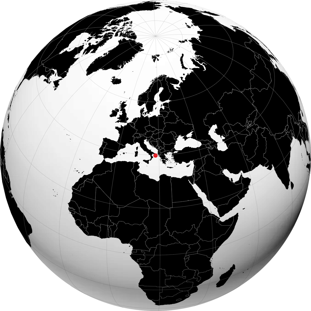 مورشيانو دي ليوكا على الكرة الأرضية