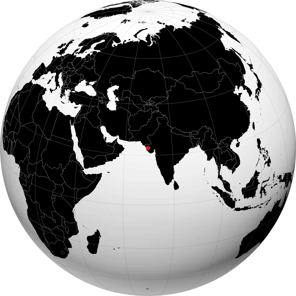 موندرا على الكرة الأرضية
